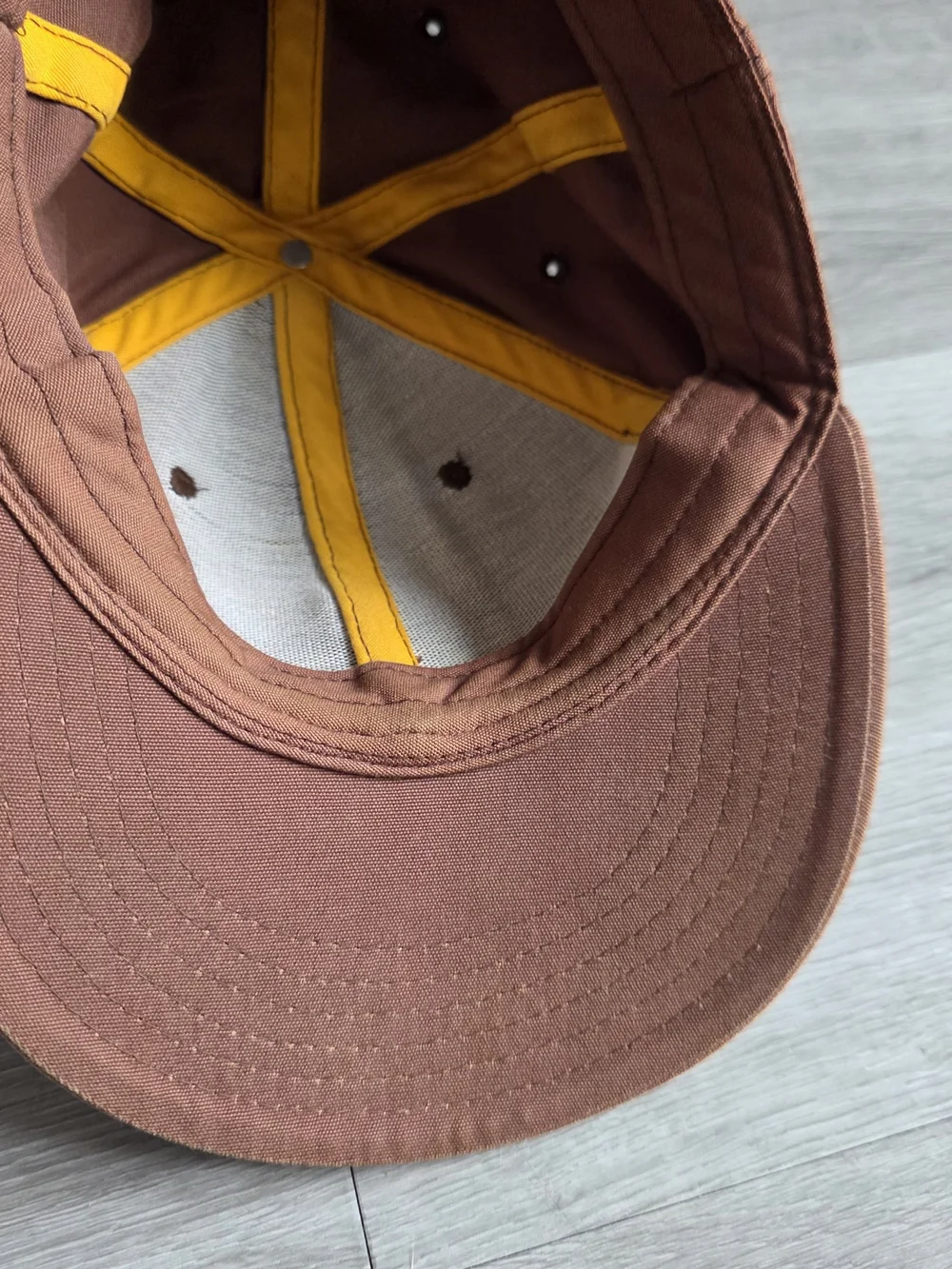 Kids Six Flags Magic Mountain Brown Batman Patch Cap with Multicolor Stripes